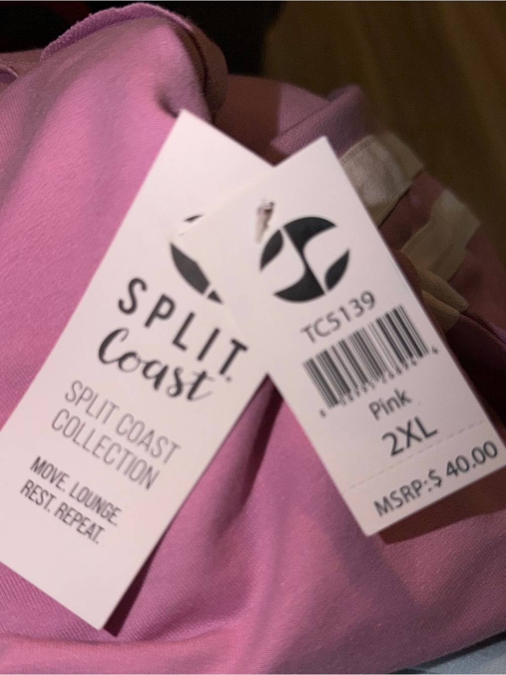 Split Coast Pink Top - 2XL Hoodie. NWT